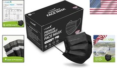 FriCARE Made in USA Disposable Face Masks, 4-Ply ASTM Level 3 Medical Grade, Bre