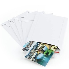 30 – 9×11.5 Easy Self Seal White Ship Flats Cardboard Envelope Mailer Mailer
