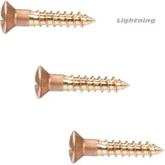 #10 x 2″ Silicon Bronze Wood Screws, Oval Head, Frearson Drive Qty 25