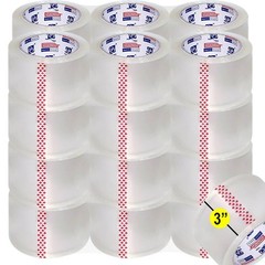 PERFECTAPE 3″ Heavy Duty Packing Tape 24 Rolls, Total 1560Y, Clear, 2.7 mil,