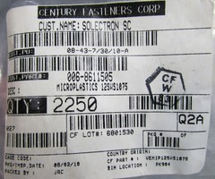 Lot 100 Essentra .260″ ID Nylon Shoulder Washers Flanged Spacers Sleeve Bushings