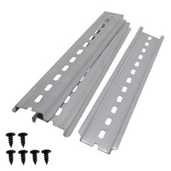 mxuteuk 3pcs DIN Rail Slotted Aluminum RoHS 8″ Inches Long 35mm Wide 7.5mm Hi…