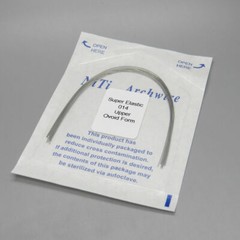 100 Pcs Dental Orthodontic Round Arch Wire Super Elastic NITI Ovoid/Natural U/L
