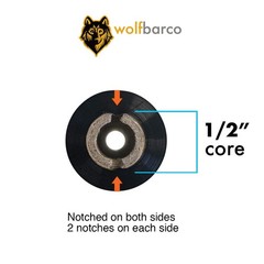 Wolfbarco 6 Rolls 4.33″ x 243′ Resin Enhanced Wax Thermal Ribbon Zebra Printer