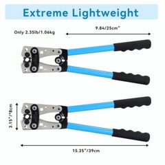 6-50mm² Cable Lug Crimping Tools Hand Electrician Pliers Crimper Wire Cable