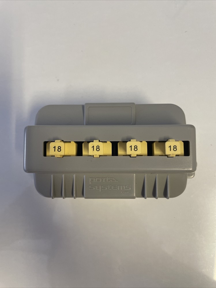 Tii Technologies Porta Systems 606-18 4-Pair Cat6 Protector Rack