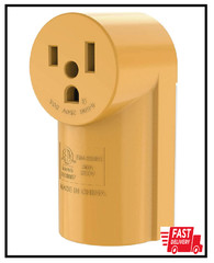 RVGUARD 50 Amp NEMA 6-50R Surface Mount Receptacle, 125/250 Volt Power Outlet, Y