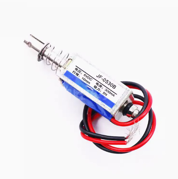 1PC DC6V 300mA 5N/10mm JF-0530B Pull-Push-Type DC Solenoid Electromagnet