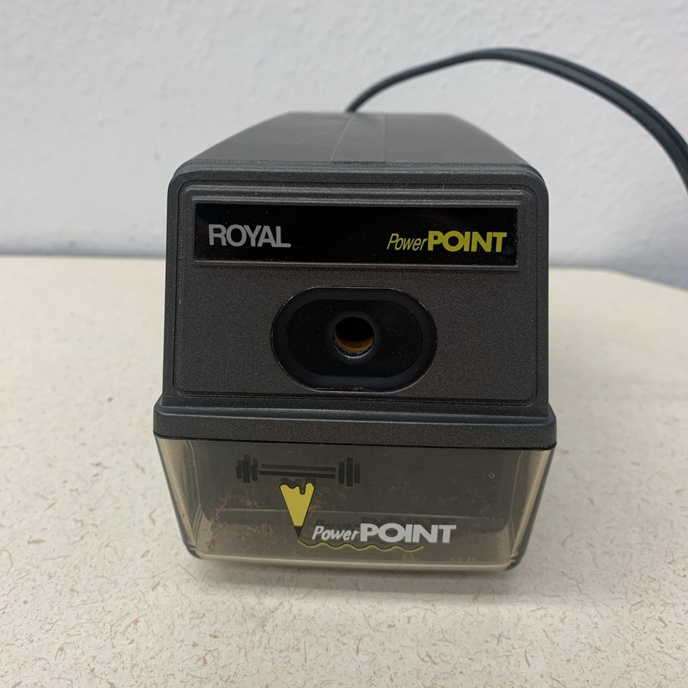 Royal Power Point Electric Pencil Sharpener Automatic Stop For Home Office
