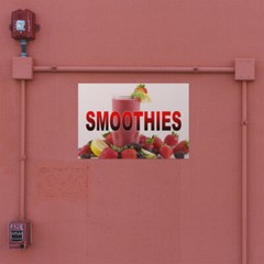 Decal Stickers Smoothies with Background Vinyl Store Sign Label