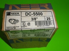 (25 COUNT) NEER DC-5500 Duplex Single Screw Cable and Conduit Connector DC5500