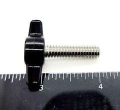 1/4″-20 x 1″ Thumb Screws T Bolts Black Tee Wing Hand Knob 4 Pack Stainless