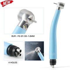 10X Dental LED E-generator High Speed Handpiece Push Button 4Holes 3 Way Spray
