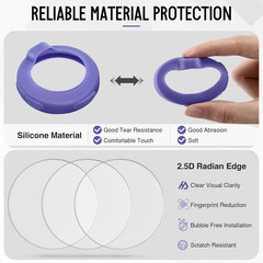 Stethoscope Protection Kit Compatible with EKO Core 500, 3 2.5D Tempered Glass S