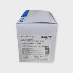 Lot Of 10 EATON ARROW HART IG5262RN 15A 125V Isolated Ground DUPLEX RECEPTACLE