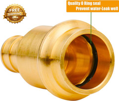12 Pack 1/2″ Press Pro Press X 1/2″ PEX Adapter Crimp Fittings Brass Coupling