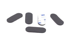 1″ x 2-1/2″ x 1/8″ Peel & Stick Oval Silicone Feet – Audio Repair Amps Mixers