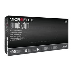 Ansell Microflex Midknight Mk-296 Exam – Xl Black Of 100 Mk-296-Xl