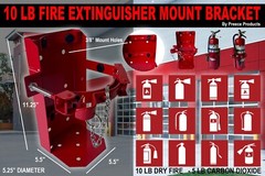 10 LB Dry Fire 5 LB Co2 Extinguisher Vehicle Bracket Universal 809 5.25″
