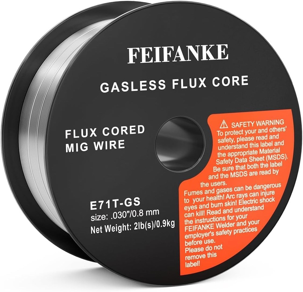 Flux Core Welding Wire .030″-E71T-GS Mild Steel MIG Wire 2 Pounds 1/2/3/4 Packs