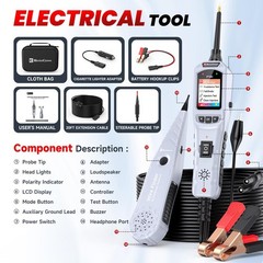 2026 BOSSCOMM P180 Automotive Probe Tester – 9-30V Electrical Power Probe, AC…