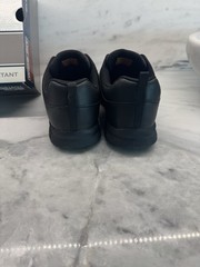 Skechers Work Slip Resistant Memory Foam Wide 9.5 USPS Approved Black