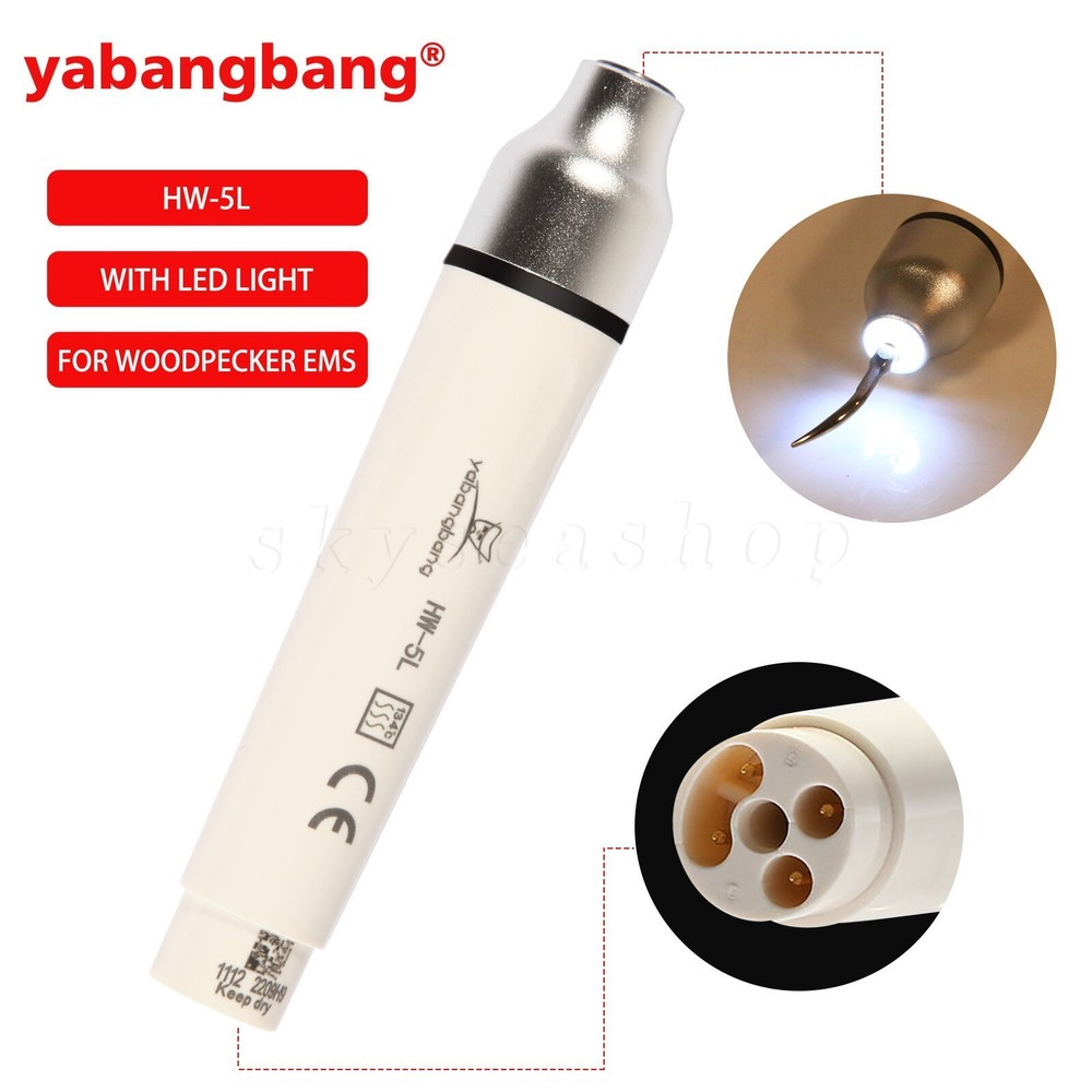Dental Ultrasonic Scaler LED Handpiece HW-5L Handle Fit SKYSEA/EMS/SKYSEA