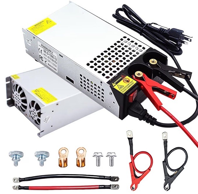 New Version 110V to 12V DC Converter 125A 1500W Power Supply, AC to DC Conver…