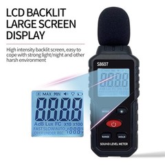 Audio Noise Level Meter 30-130dB Sound Tester for Factory Workshop Home Office