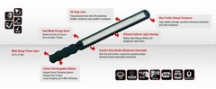 Skinny Light Portable LED Rechargeable Ultra Slim Work Light Very Durable