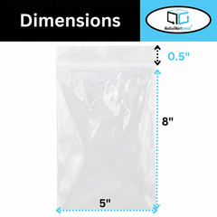 Clear Reclosable Bags 5″ x 8″ 2 Mil Top Seal Plastic Polybags 4000 Pieces