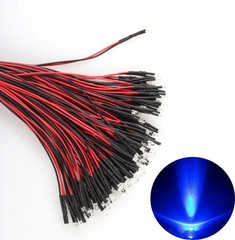 Lot 3mm 5mm LED Light White Red Yellow 20CM Pre Wired LED Lamp Light Bulb 12V