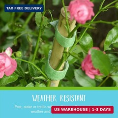 VELCRO Brand Adjustable Plant Ties | 75 ft x 1/2 in Green Garden Tape | Reusable
