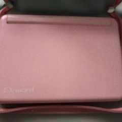 CASIO EX-word Pink Electronic Dictionary Tested Working English Japanese Case