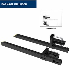 43″ 1500lb Pallet Forks Clamp on Loader Bucket Skidsteer Tractor 60″ 4000lbs