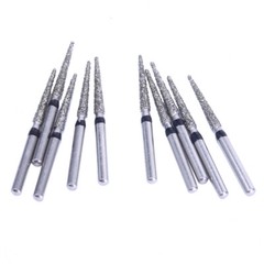 10pc/kit AZDENT Dental Diamond Burs High Speed Handpiece Friction Grip 20 Types