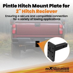 20000 lbs 3-Position Pintle Hook Mount Pintle Hook Mount for 2″ Receiver