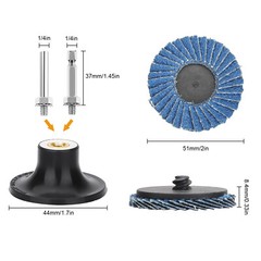 20 x 2″ Zirconia Roll Lock Flap Sanding Disc 40 60 80 120 Grit Die Grinder Drill