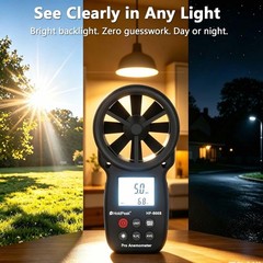 HoldPeak 866B Digital Anemometer – Wind Speed CFM Meter