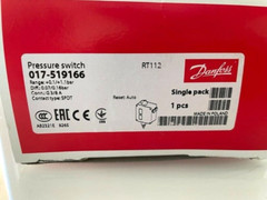 1PC- Danfoss 017-519166 Pressure switch, RT112,3/8, SPDT- NEW