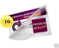 10 Mil Hot Drivers License Laminating Pouches 2-3/8 x 3-5/8 (100/pack) Clear