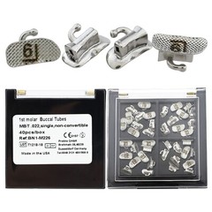 Dental Orthodontic Buccal Tube Molar Tubes tubos de ortodoncia Roth MBT 022 6 7#