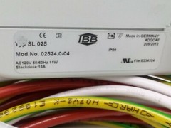 IBB SL-025 SLIMLINE LAMP mODEL 02524.0-04 AC 120V,50/60/HZ + 9FT CABLE WIRING