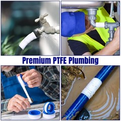 300 Rolls PTFE Tape 1/2 x 520 Inches Plumbers Waterproof Sealant Plumbing Tap…