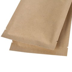 Multi-size Kraft Paper Silver Laminated Inner Open Top Bag Pouch – Wholesale