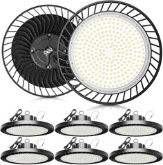 Super Bright 350W LED High Bay Light – 8 Pack, 52500 Lumens, 5000K