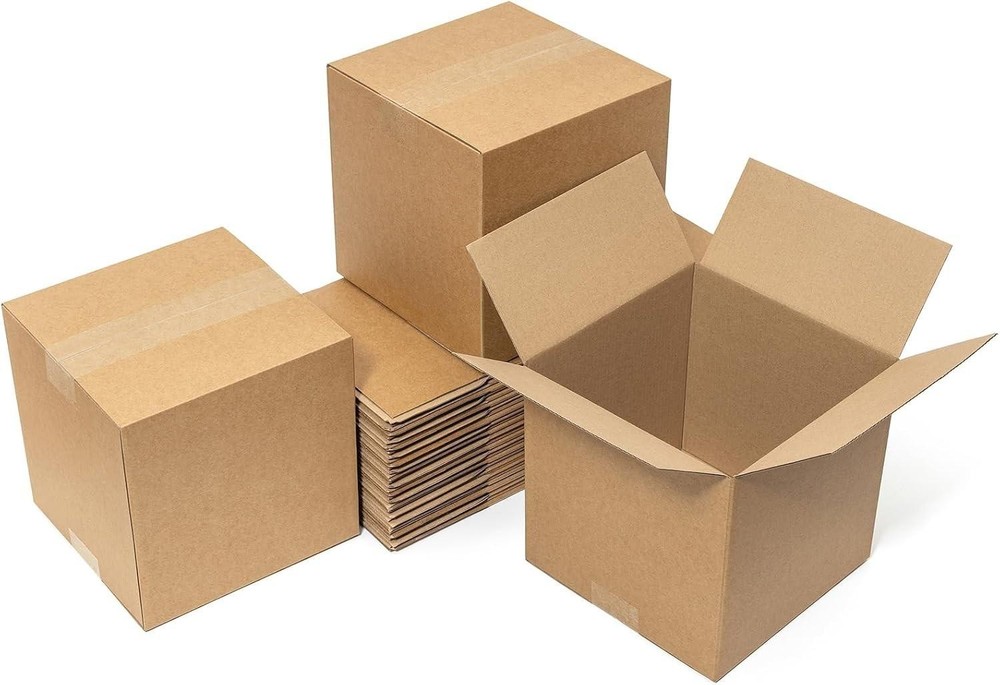 Corrugated Shipping Boxes 50 Pack 8x6x4 inch Small Mailer 8x8x8 inches (25 Pack)