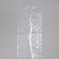 Gusseted Poly Bag 10x8x24 Clear 100 count Heavy Duty gauge for Produce & Meat
