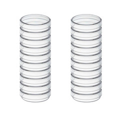 10 Pack Sterile Thick Plastic Petri Dishes with Lid, 90Mm Dia X 15Mm, Designed f