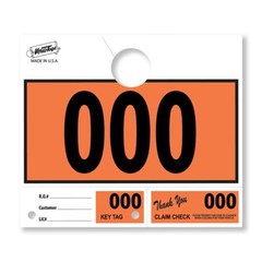 1000 Car Dealer Service Hang Tags Mechanic Repair Shop 3 Piece System – Orange